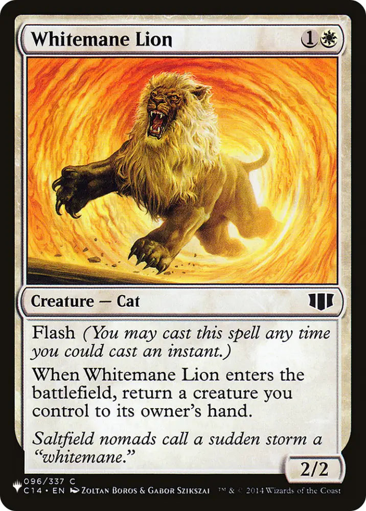 Whitemane Lion (PLC) [The List] - MTG Single