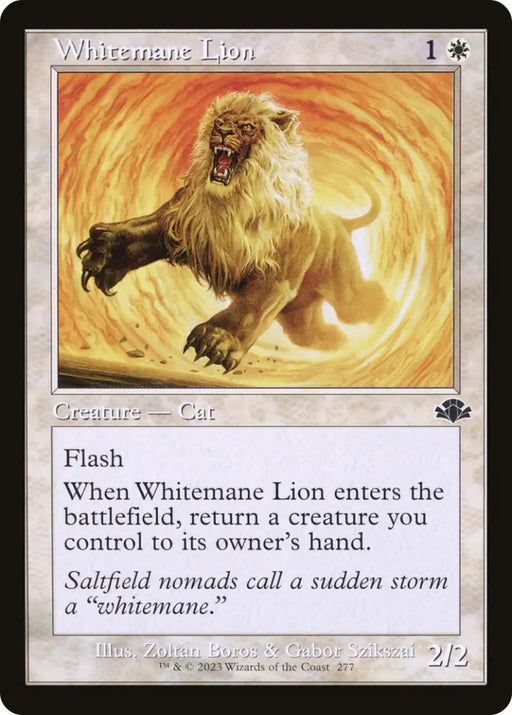 Whitemane Lion (Retro) [Dominaria Remastered] - MTG Single