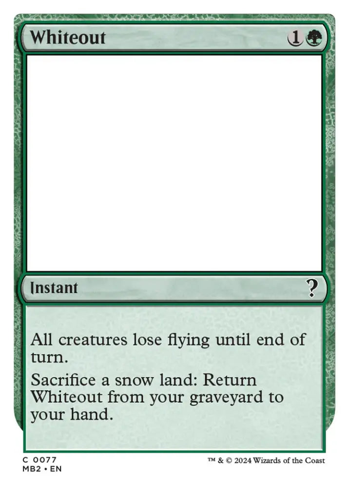 Whiteout [Mystery Booster 2] - MTG Single