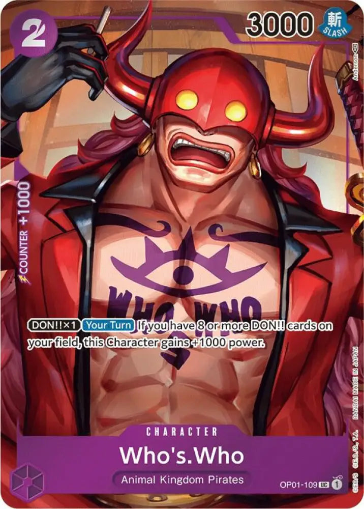 Who's.Who (Box Topper) (OP01-109) [Romance Dawn]