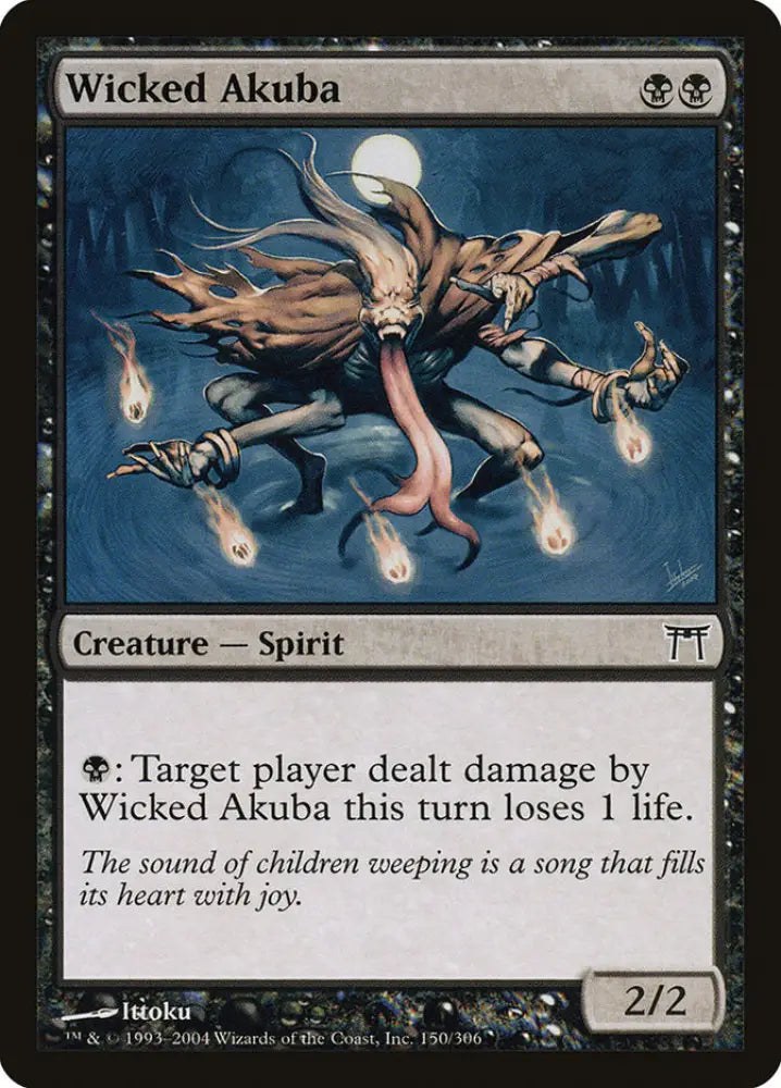 Wicked Akuba [Champions of Kamigawa] - MTG Single