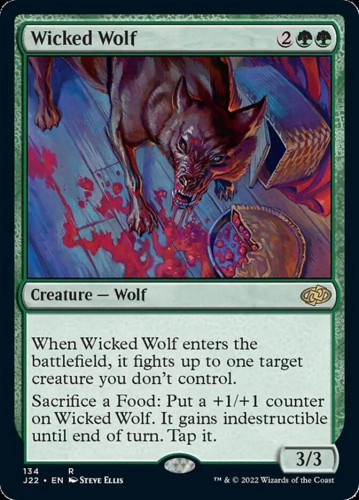 Wicked Wolf [Jumpstart 2022] - MTG Single