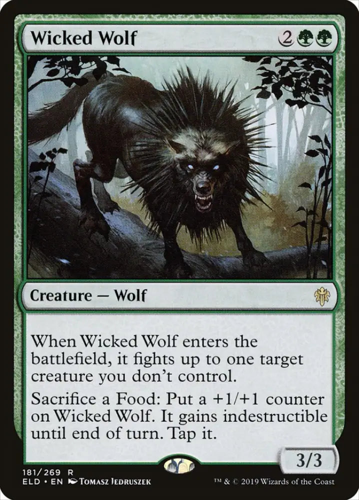 Wicked Wolf [Throne of Eldraine] - MTG Single