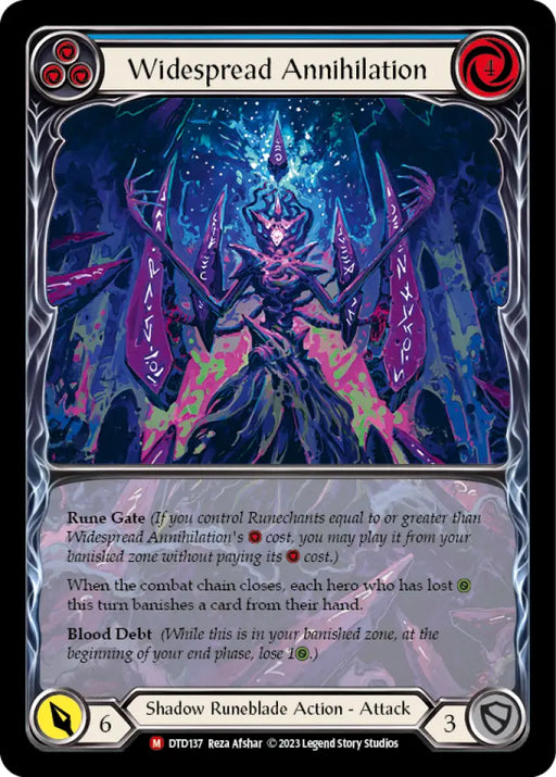 Widespread Annihilation (Extended Art) [Dusk Till Dawn] Rainbow Foil - Flesh And Blood Single
