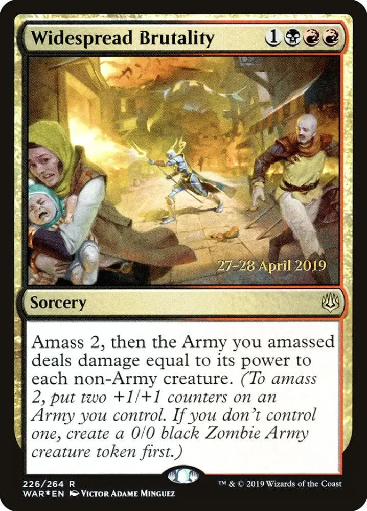 Widespread Brutality [War of the Spark Prerelease Promos] - MTG Single