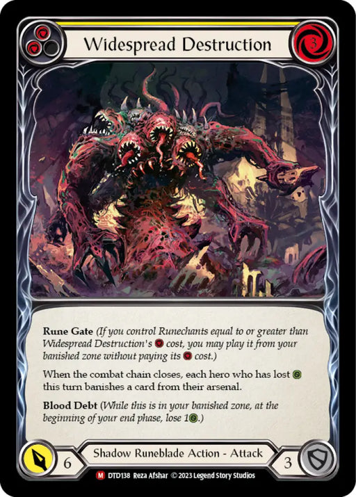 Widespread Destruction [Dusk Till Dawn] - Flesh And Blood Single