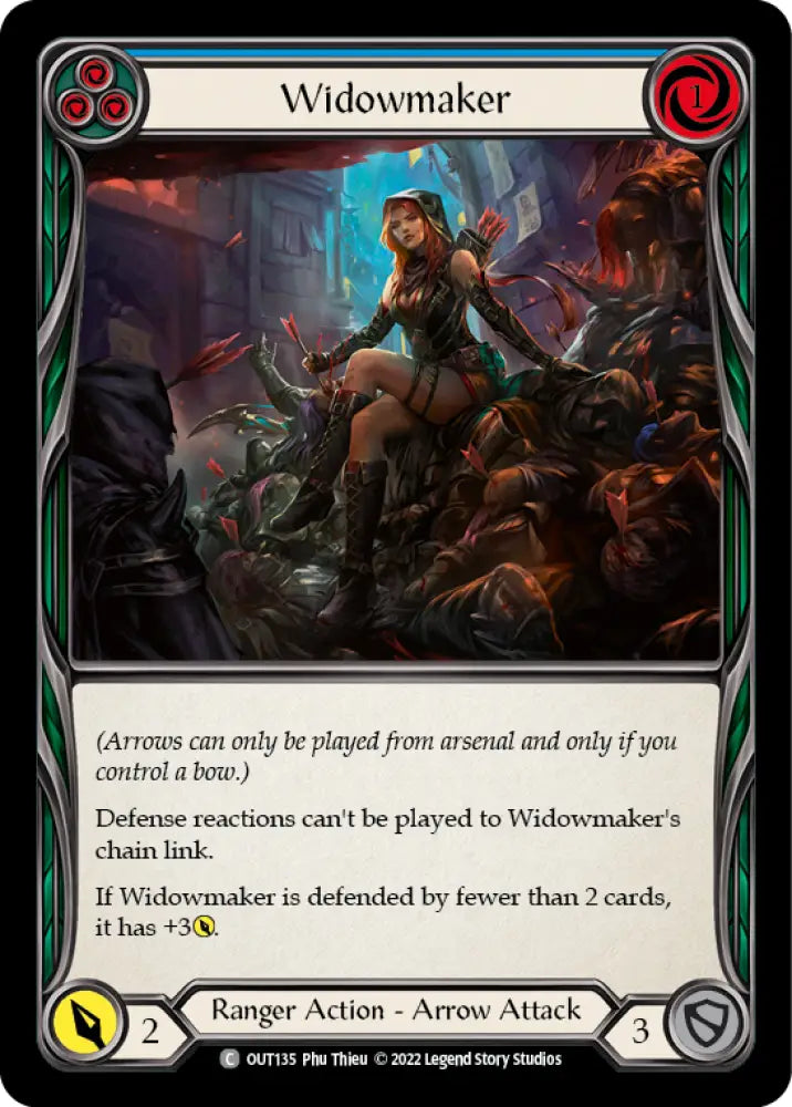 Widowmaker (Blue) [Outsiders] Rainbow Foil - Flesh And Blood Single