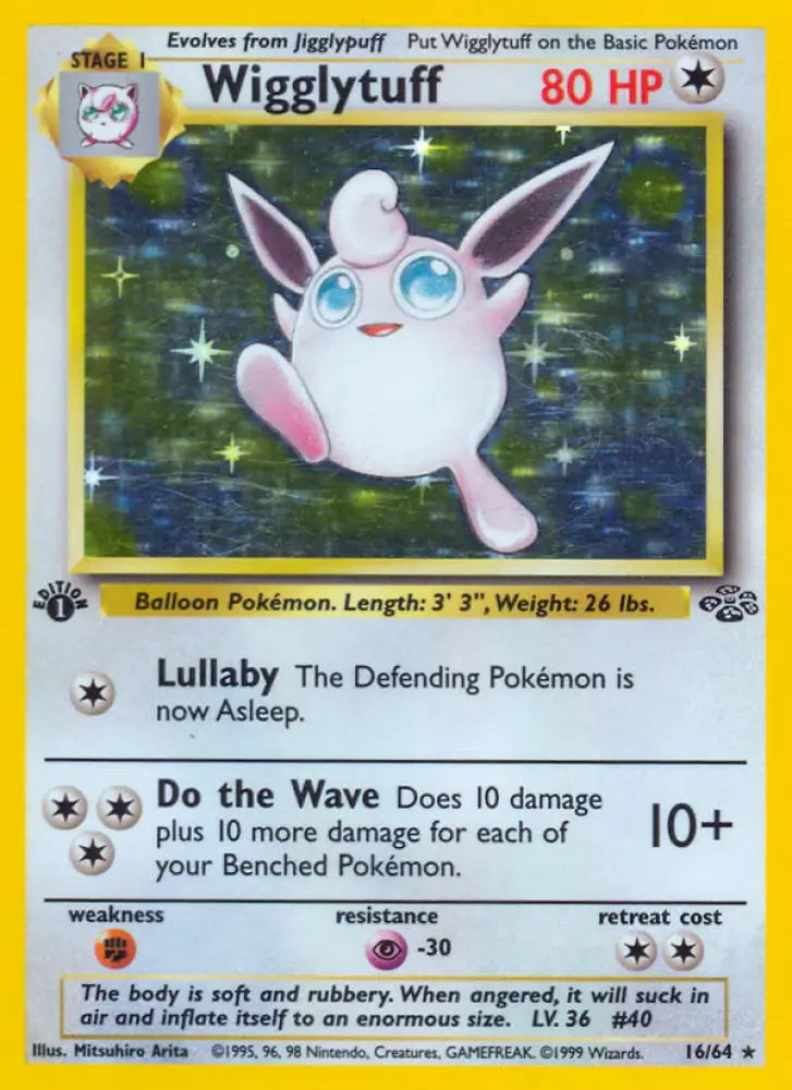 Wigglytuff (16/64) [Jungle 1st Edition] - Pokemon Single