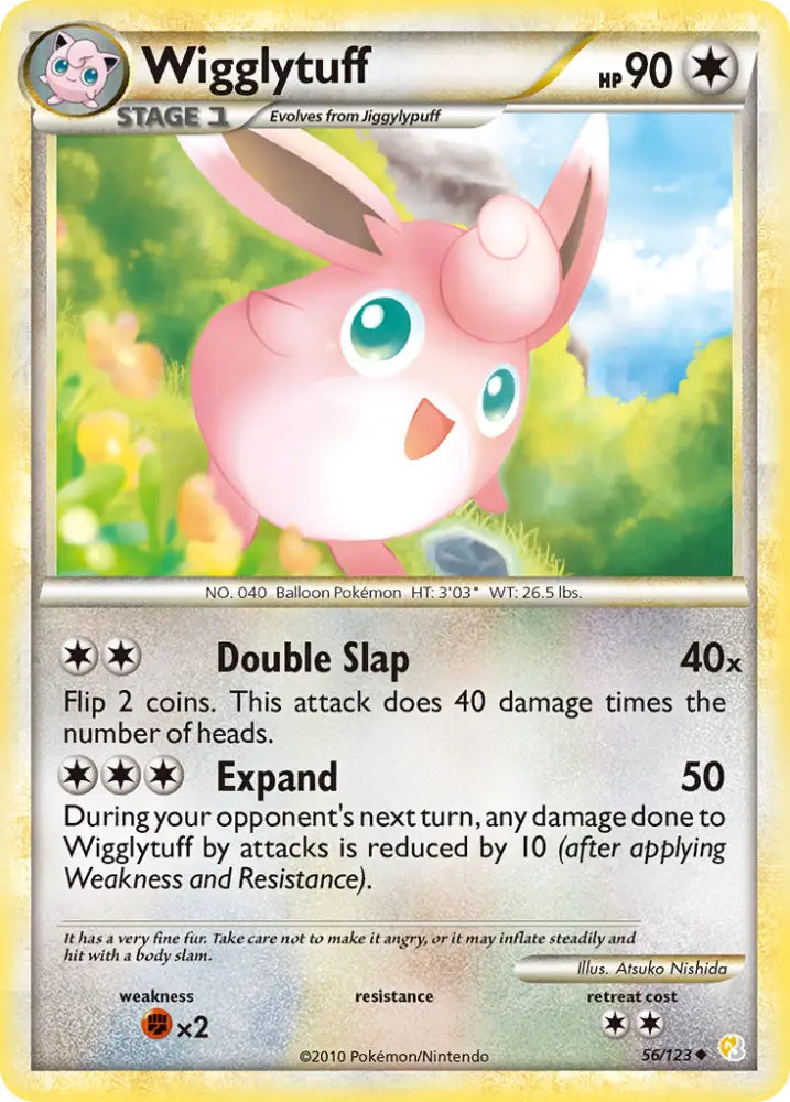 Wigglytuff (56/123) [HeartGold & SoulSilver: Base Set] - Pokemon Single