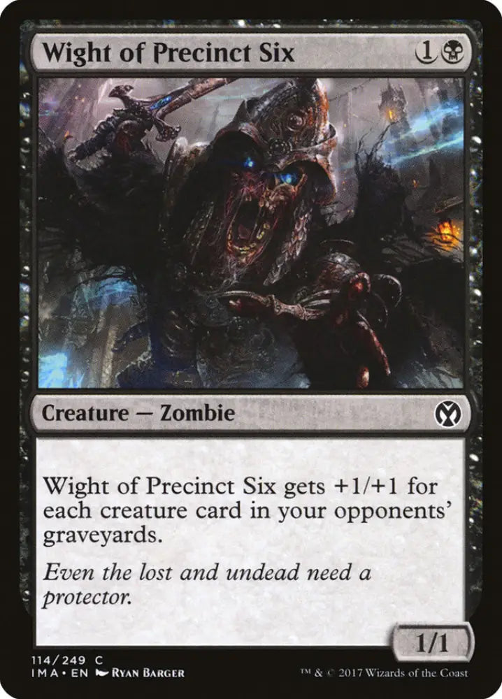 Wight of Precinct Six [Iconic Masters] - MTG Single