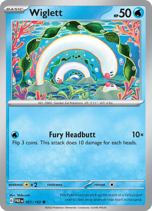 Wiglett (051/182) [Scarlet & Violet: Paradox Rift] - Pokemon Single