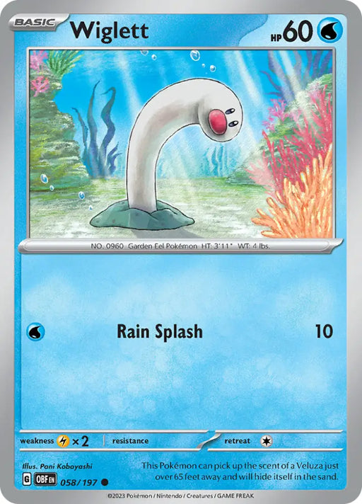 Wiglett (058/197) [Scarlet & Violet: Obsidian Flames] - Pokemon Single
