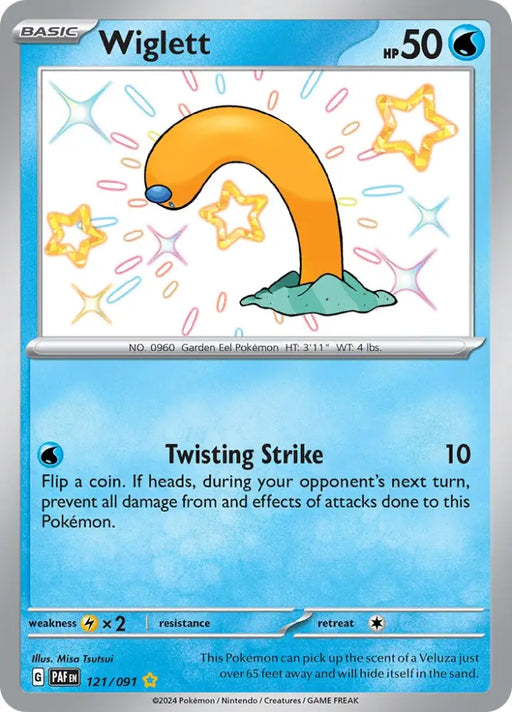 Wiglett (121/091) [Scarlet & Violet: Paldean Fates] - Pokemon Single