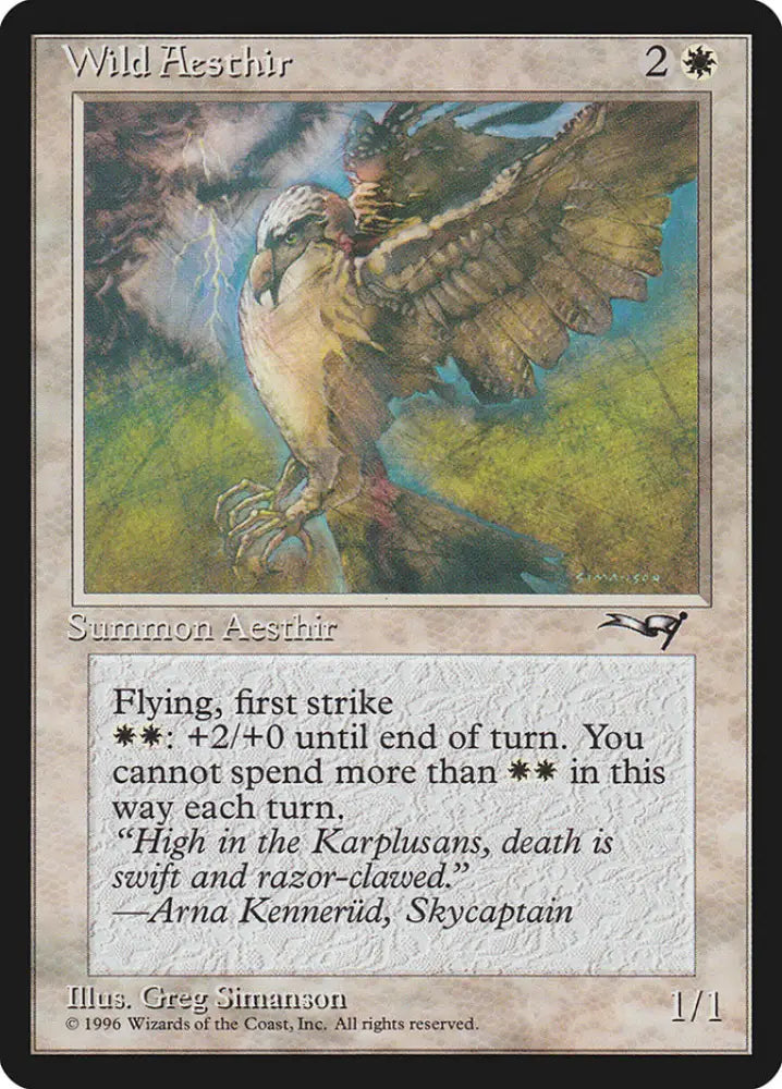 Wild Aesthir (Lightning Background) [Alliances] - MTG Single