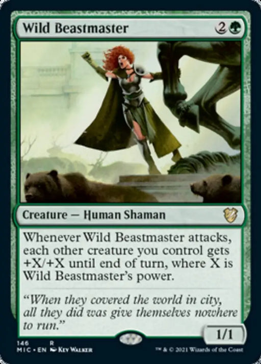 Wild Beastmaster [Innistrad: Midnight Hunt Commander] - MTG Single