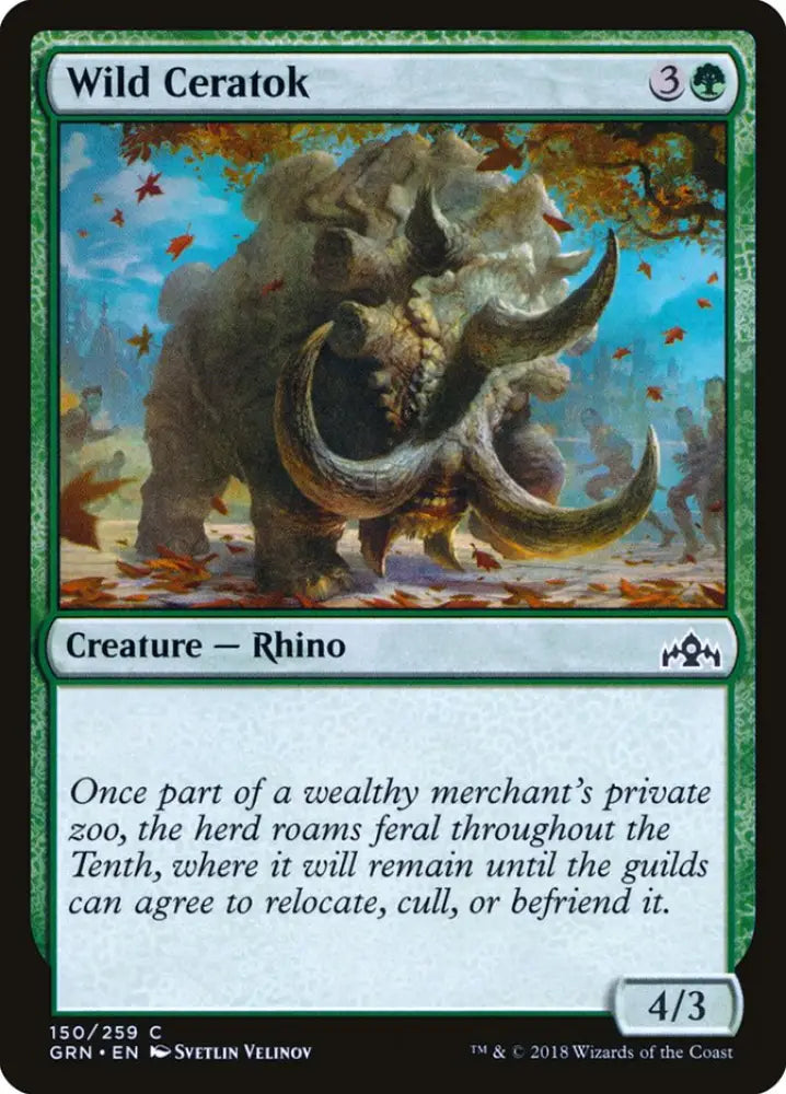Wild Ceratok [Guilds of Ravnica] - MTG Single