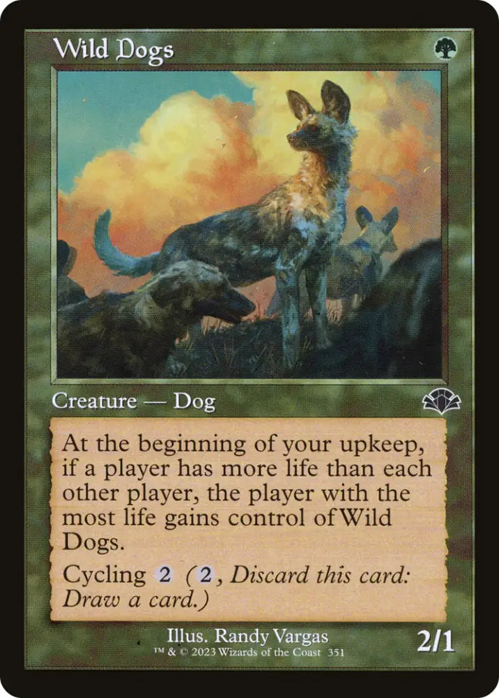 Wild Dogs (Retro) [Dominaria Remastered] - MTG Single