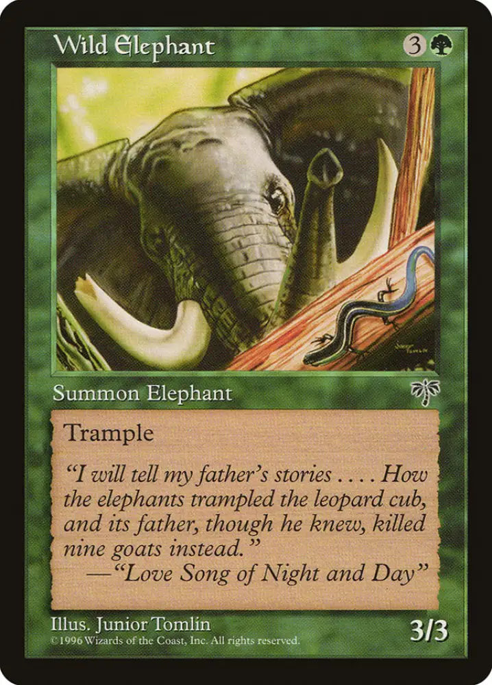 Wild Elephant [Mirage] - MTG Single