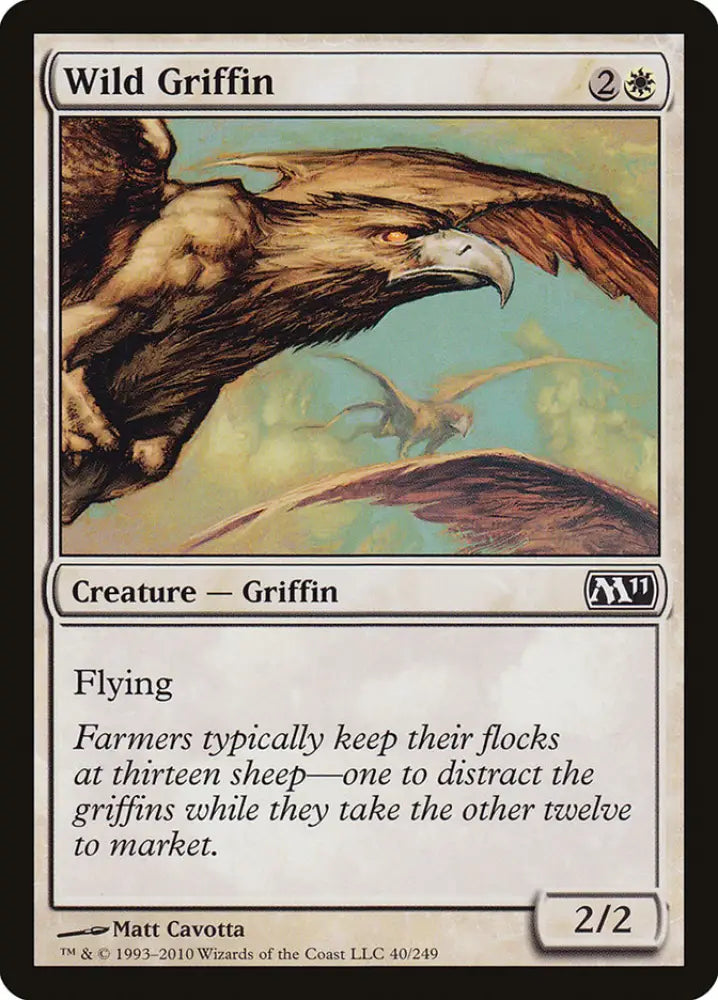 Wild Griffin [Magic 2011] - MTG Single
