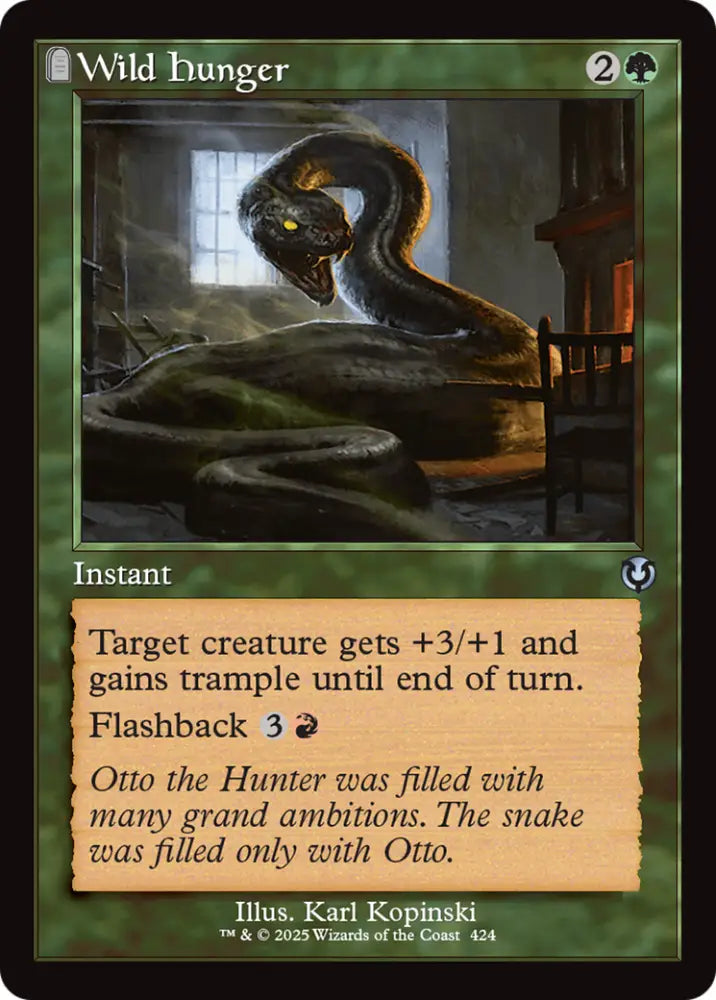 Wild Hunger (Retro Frame) [Innistrad Remastered] - MTG Single