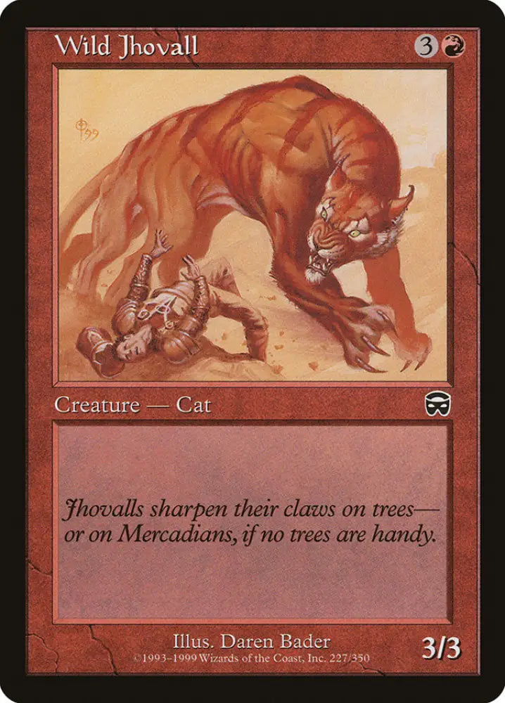 Wild Jhovall [Mercadian Masques] - MTG Single