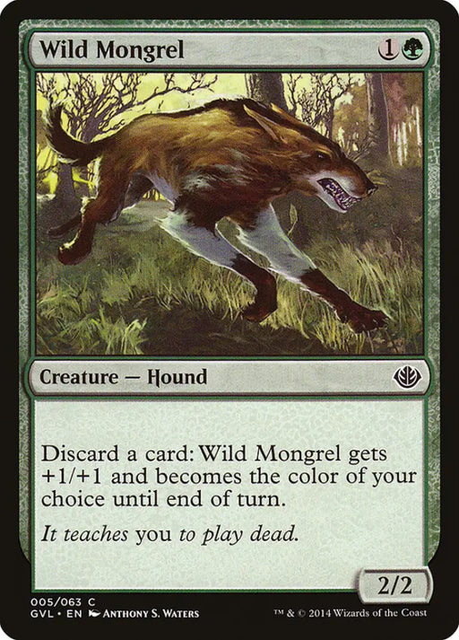 Wild Mongrel (Garruk vs. Liliana) [Duel Decks Anthology] - MTG Single