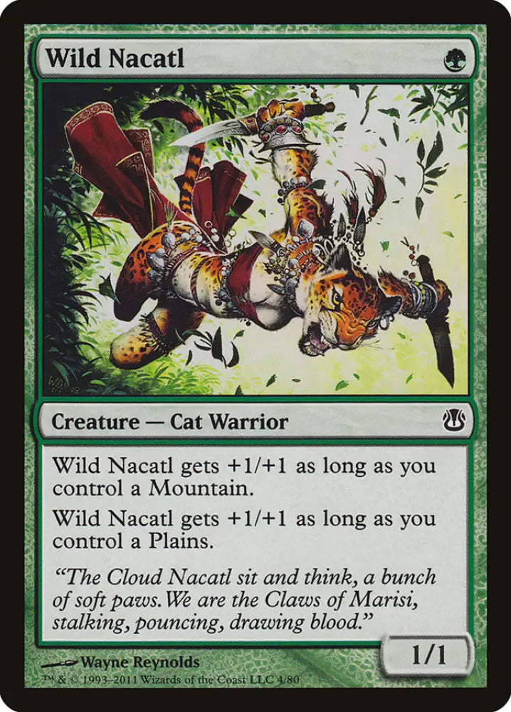 Wild Nacatl [Duel Decks: Ajani vs. Nicol Bolas] - MTG Single