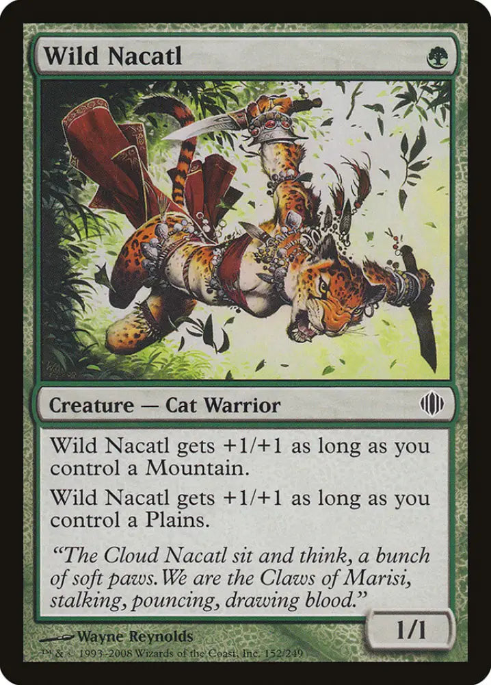 Wild Nacatl [Shards of Alara] - MTG Single