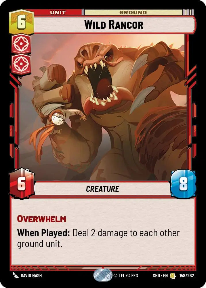 Wild Rancor (158/262) [Shadows of the Galaxy] - Star Wars: Unlimited Single