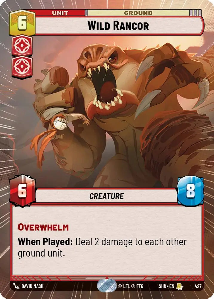 Wild Rancor (Hyperspace) (427) [Shadows of the Galaxy] - Star Wars: Unlimited Single