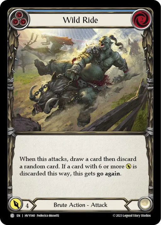 Wild Ride (Blue) [Heavy Hitters] - Flesh And Blood Single