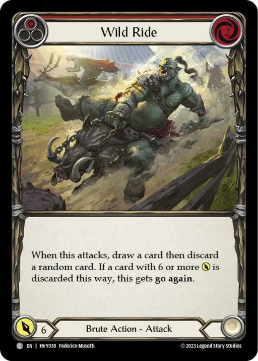 Wild Ride (Red) [Heavy Hitters] - Flesh And Blood Single