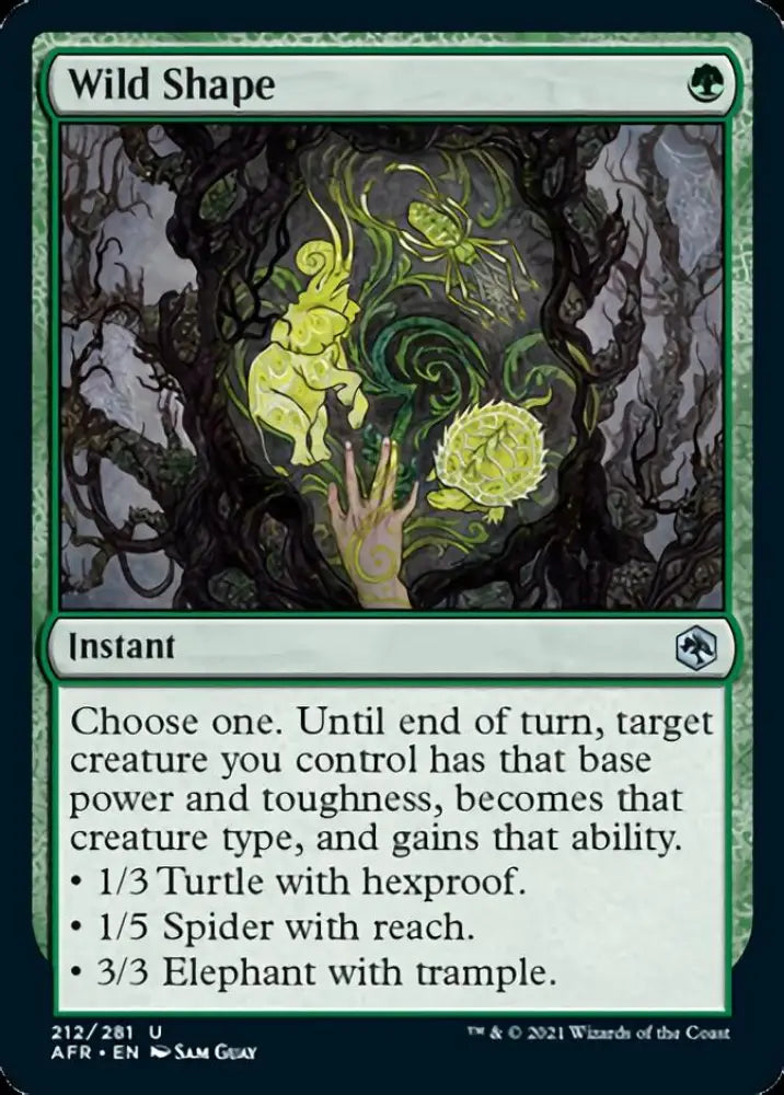 Wild Shape [Dungeons & Dragons: Adventures in the Forgotten Realms] - MTG Single