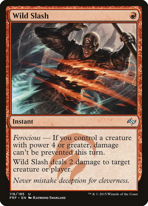 Wild Slash [Fate Reforged] - MTG Single