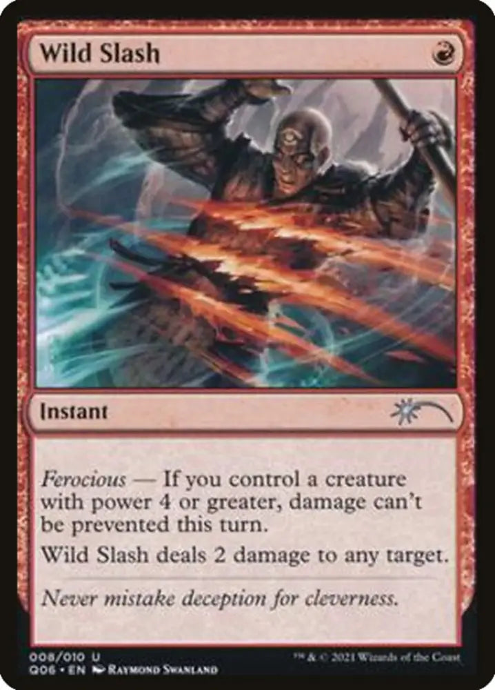 Wild Slash [Pioneer Challenger Decks 2021] - MTG Single