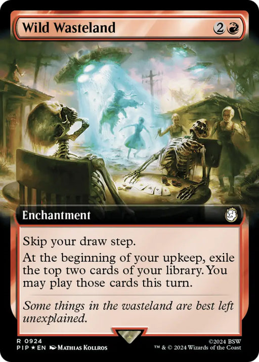 Wild Wasteland (Extended Art) (Surge Foil) [Fallout] - MTG Single