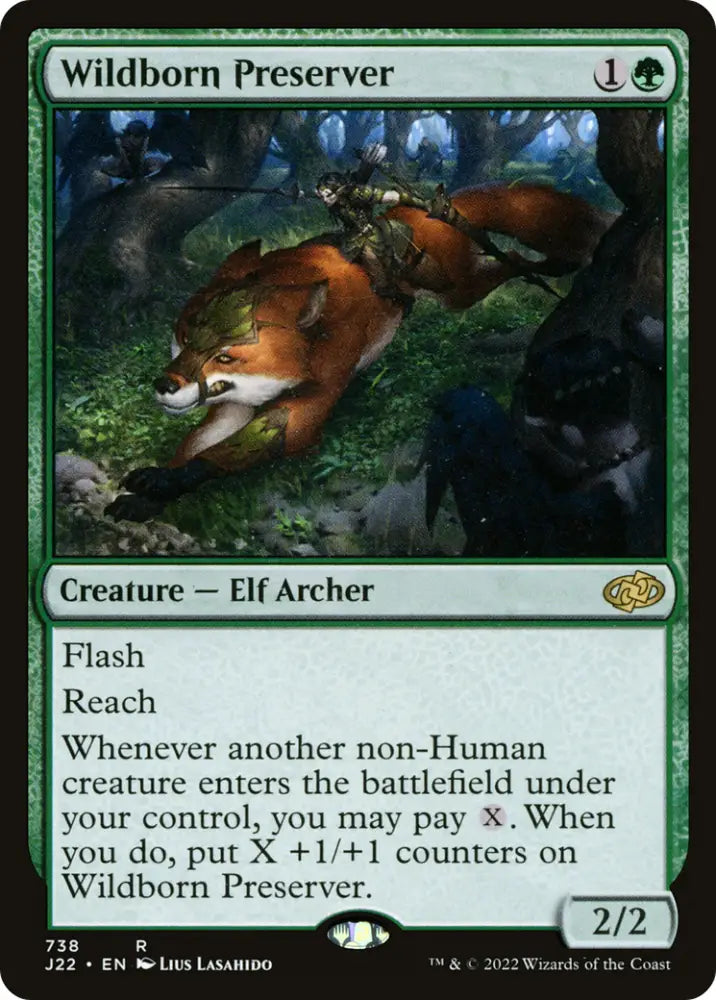 Wildborn Preserver [Jumpstart 2022] - MTG Single