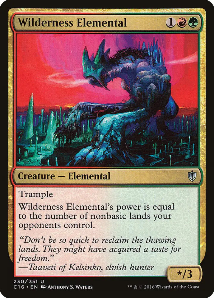 Wilderness Elemental [Commander 2016] - MTG Single
