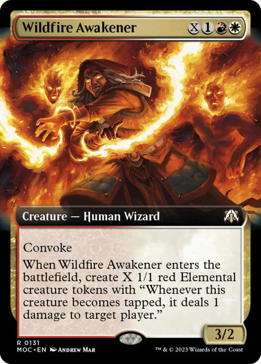 Wildfire Awakener (Extended Art) [March of the Machine Commander] - MTG Single