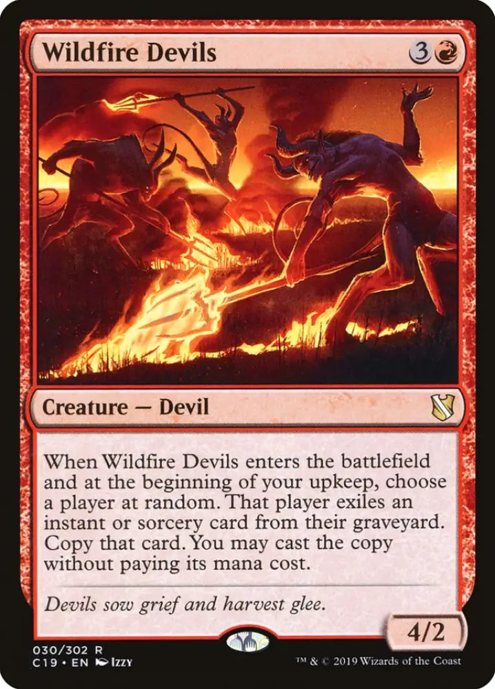 Wildfire Devils [Commander 2019] - MTG Single