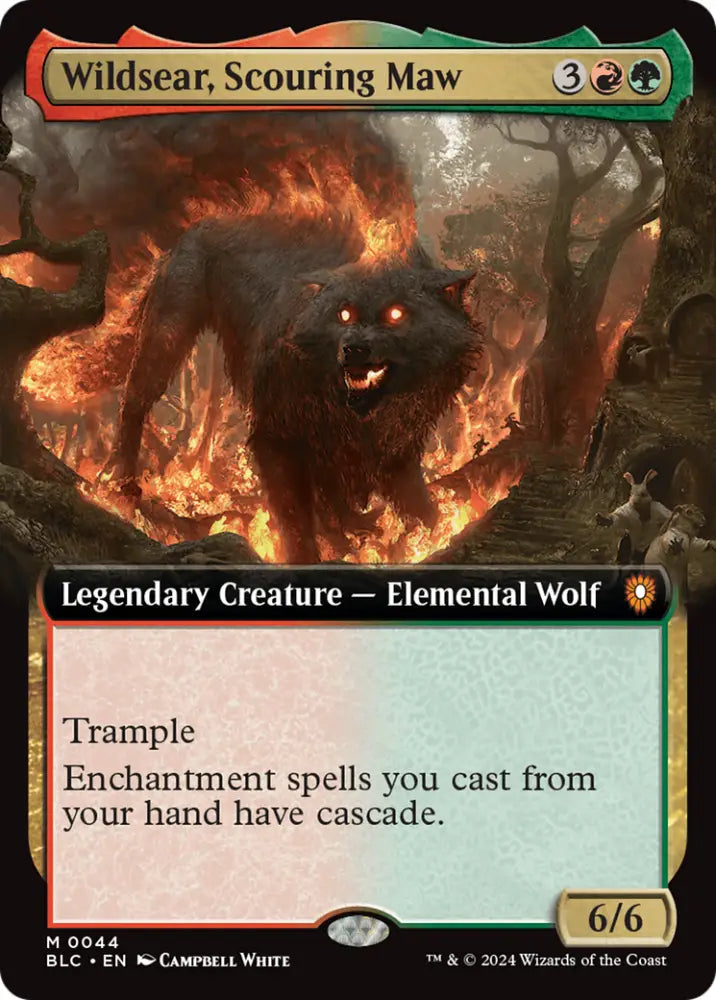 Wildsear Scouring Maw (Extended Art) [Bloomburrow Commander] - MTG Single