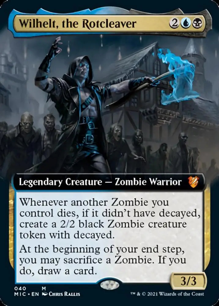 Wilhelt the Rotcleaver (Extended Art) [Innistrad: Midnight Hunt Commander] - MTG Single