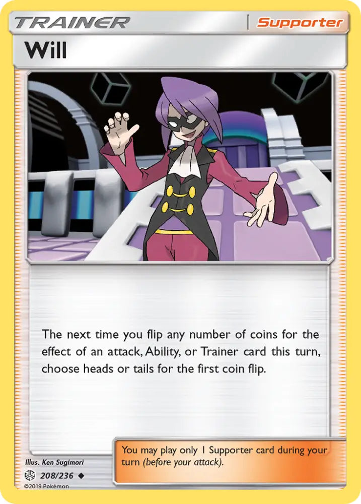 Will (208/236) [Sun & Moon: Cosmic Eclipse] - Pokemon Single
