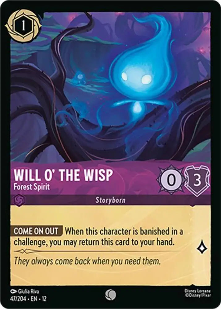 Will o' the Wisp - Forest Spirit (47/204) [Wilds Unknown]