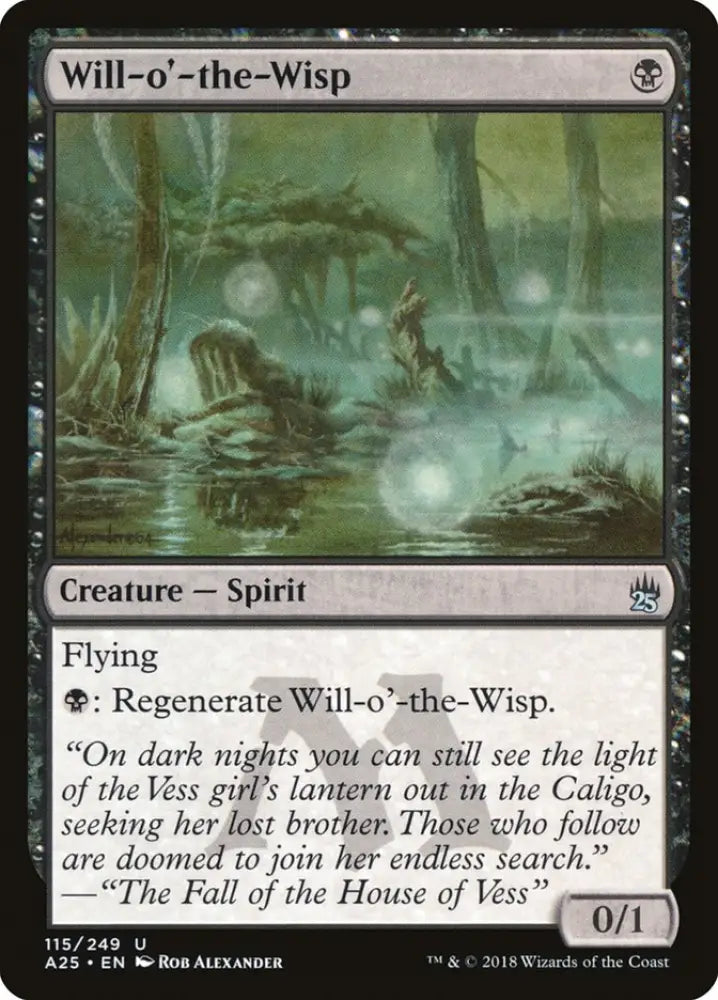 Will-o’-the-Wisp [Masters 25] - MTG Single