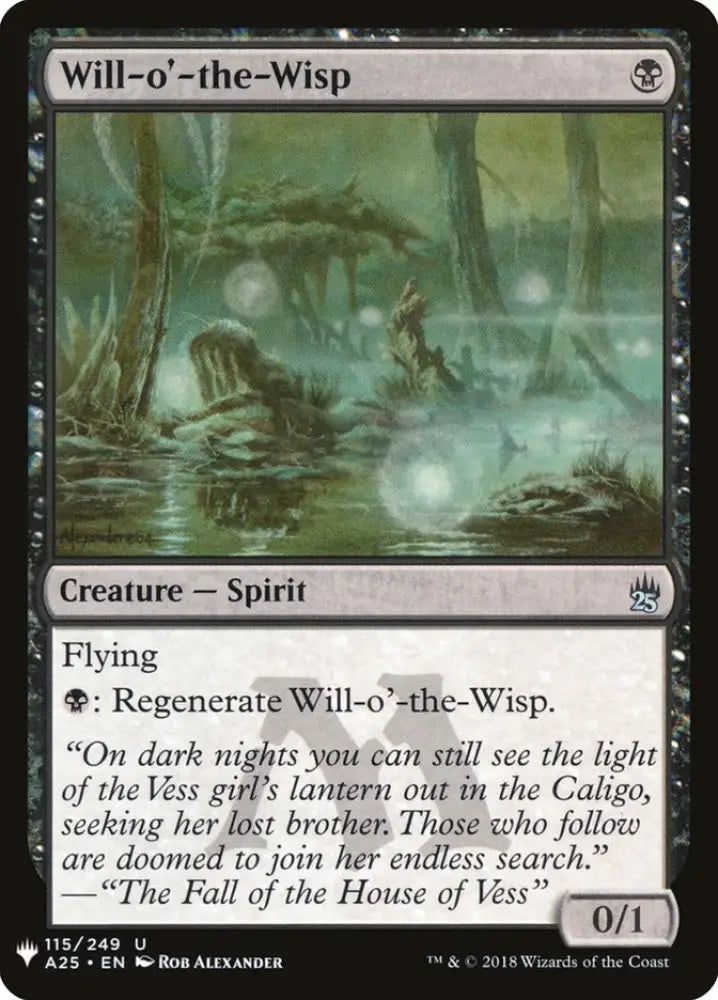 Will-o’-the-Wisp [Mystery Booster] - MTG Single