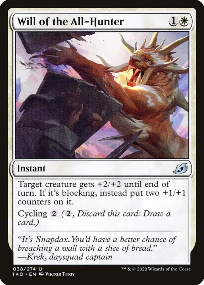 Will of the All-Hunter [Ikoria: Lair of Behemoths] - MTG Single