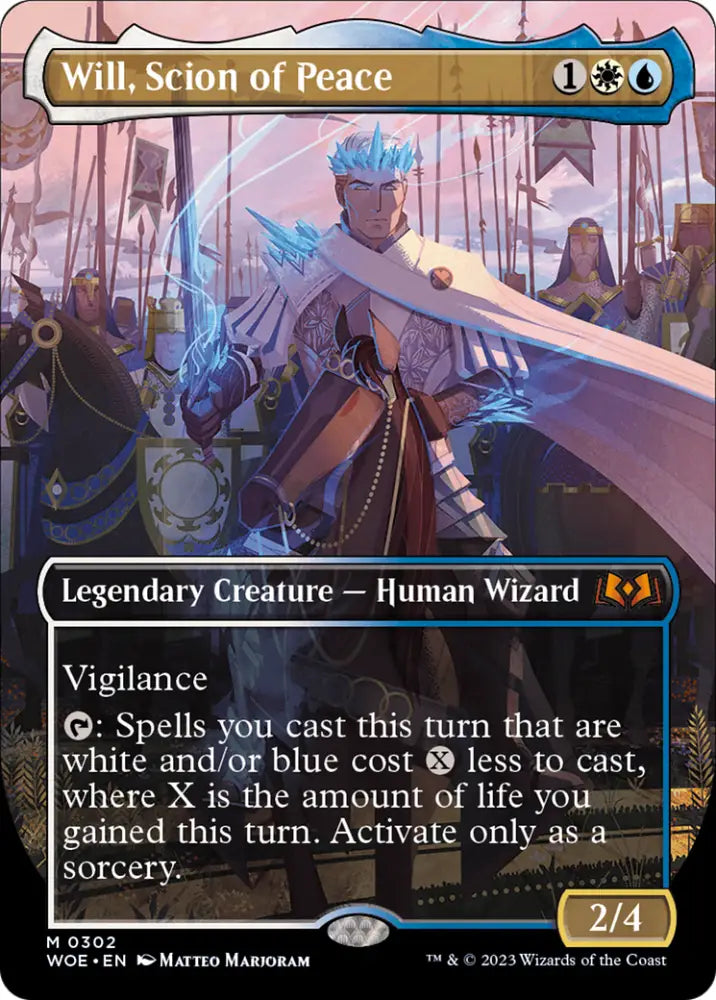 Will Scion of Peace (Borderless Alternate Art) [Wilds of Eldraine] - MTG Single