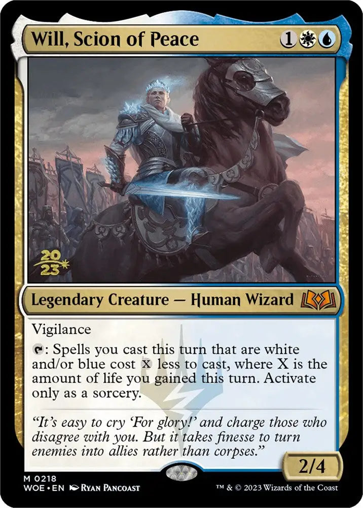 Will Scion of Peace [Wilds of Eldraine Prerelease Promos] - MTG Single