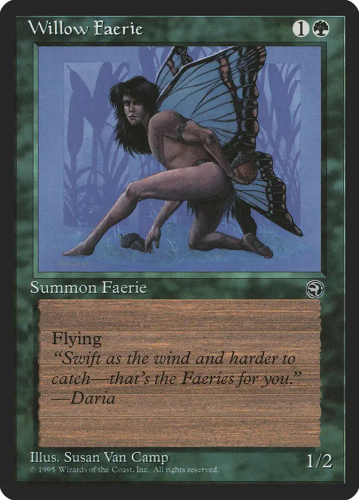 Willow Faerie (Daria Flavor Text) [Homelands] - MTG Single